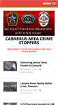 Mobile Screenshot of cabarruscrimestoppers.com